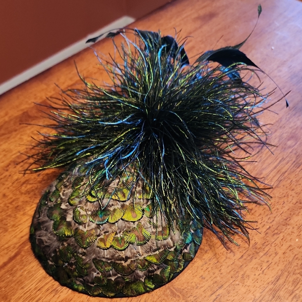 Arturo Rios Peacock Feather Hat